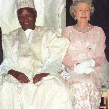 Sir Dawda Kairaba Jawara and the Queen Elizabeth